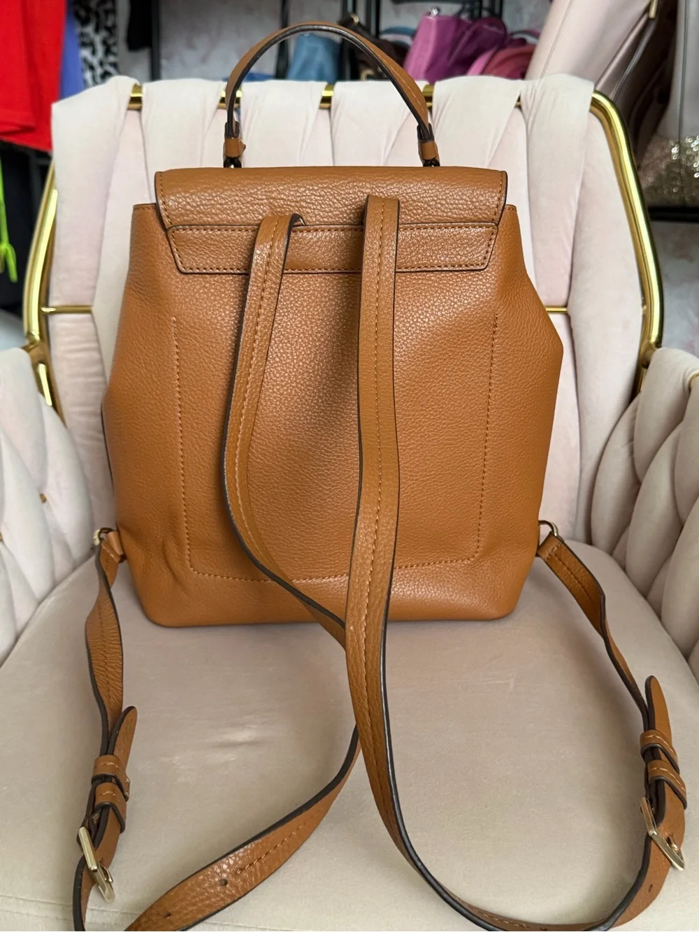 Kate Spade ♠️ Hayes Street Brown Leather Medium Backpack
